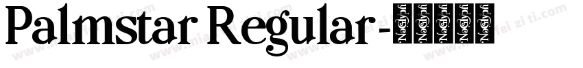 Palmstar Regular字体转换